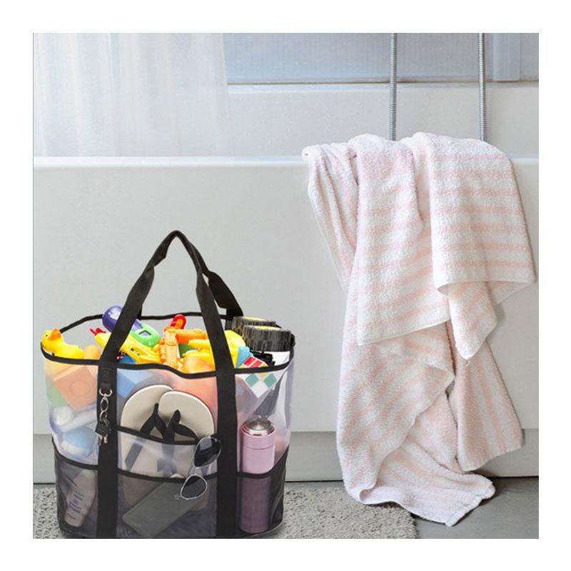 トート メッシュ プール たっぷり収納 レディース 大容量 アウトドア 軽量 ホワイト |  | 03