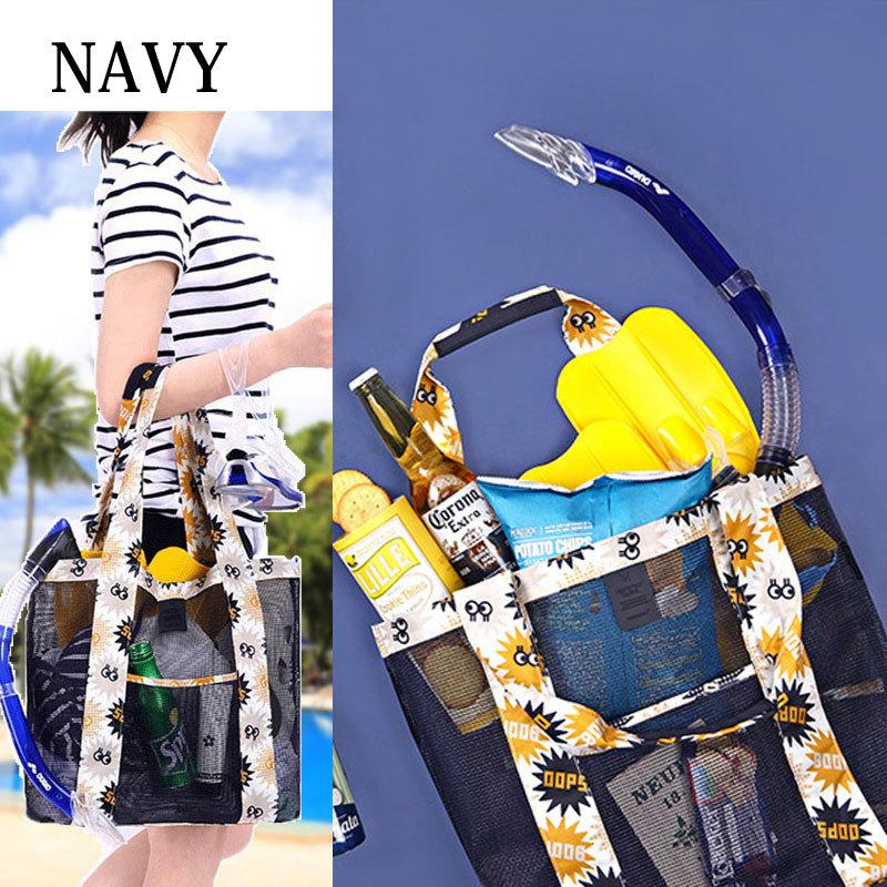 トート メッシュ ビーチバッグ プール ビニールバッグ レディース アウトドア 軽量 |  | 01