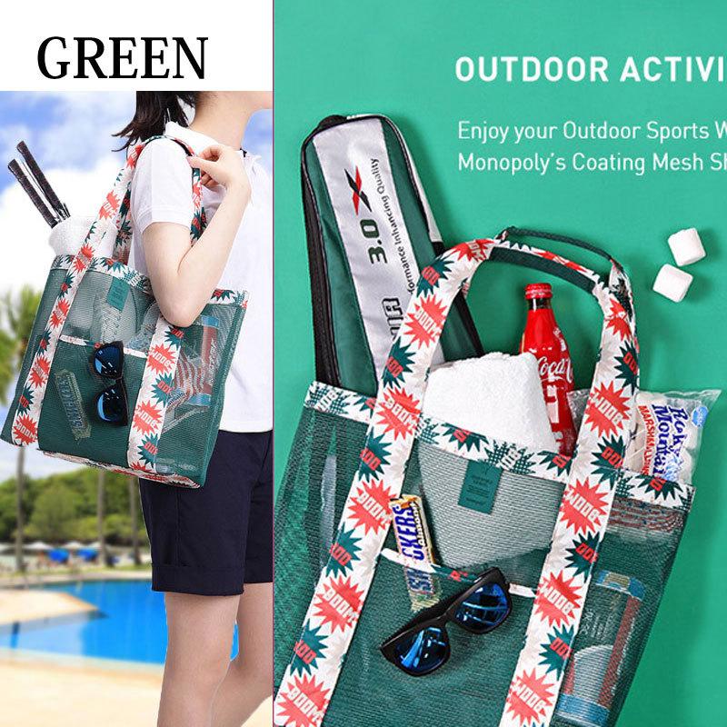 トート メッシュ ビーチバッグ プール ビニールバッグ レディース アウトドア 軽量 |  | 02
