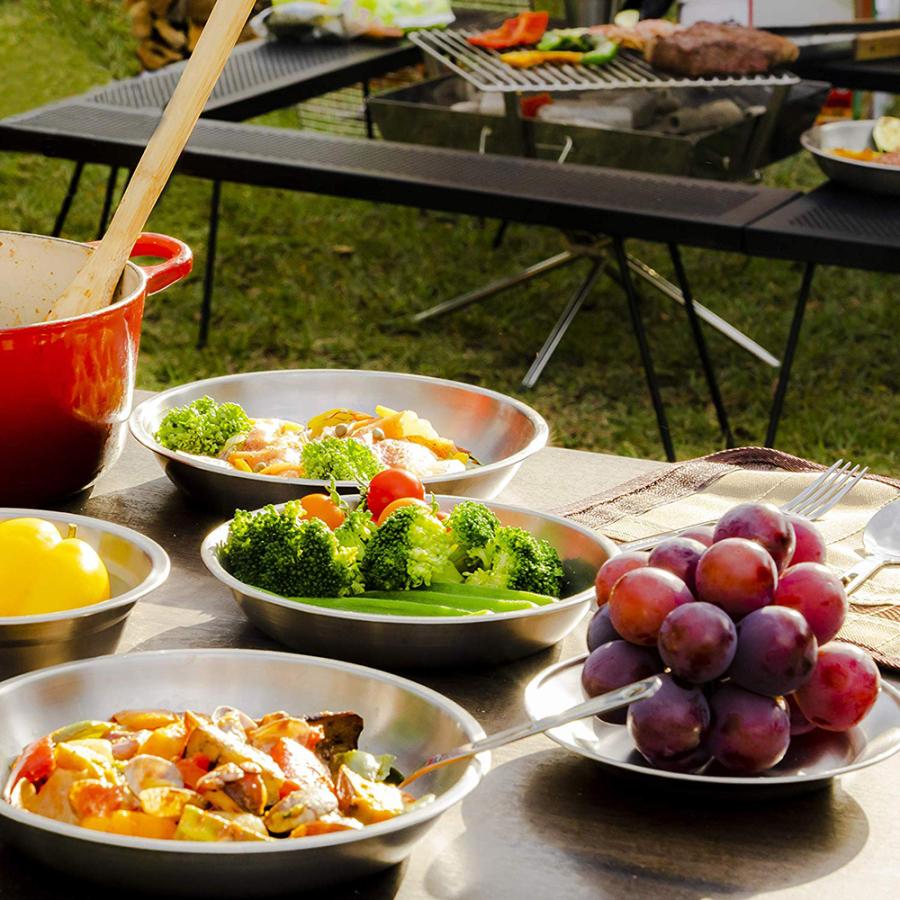 MAGNA(マグナ) ステンレス食器セット 天然木 まな板付き キャンプ バーベキュー アウトドア ファミリー |  | 06