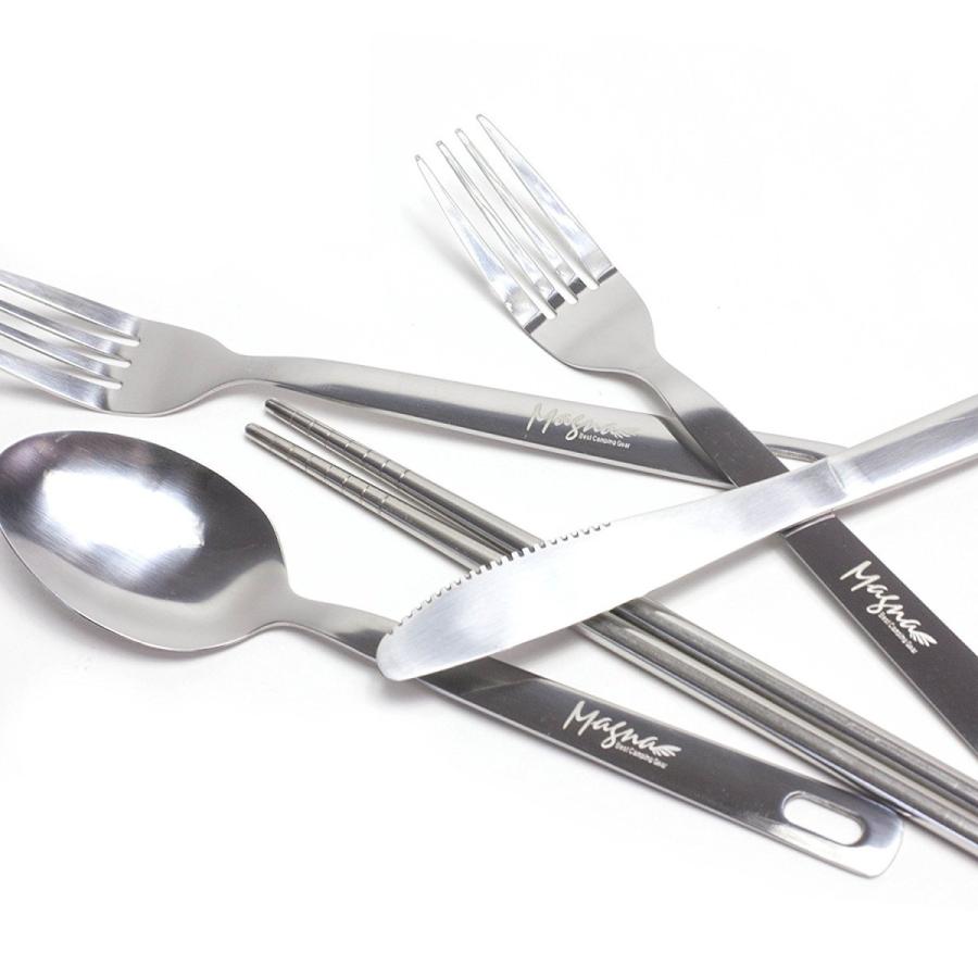 MAGNA(ダークブラウン）4人用カトラリーセット　ステンレス　食器セ ット |  | 03