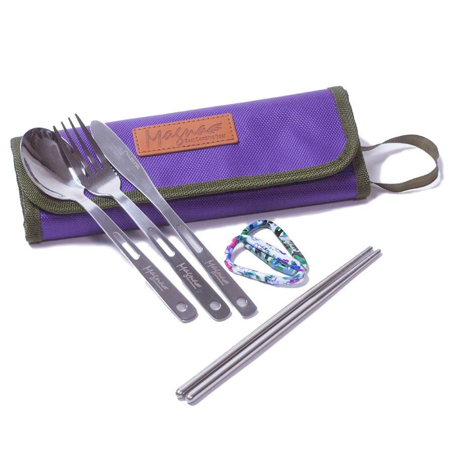 MAGNA(パープル）4人用カトラリーセット　ステンレス　食器セット |  | 01