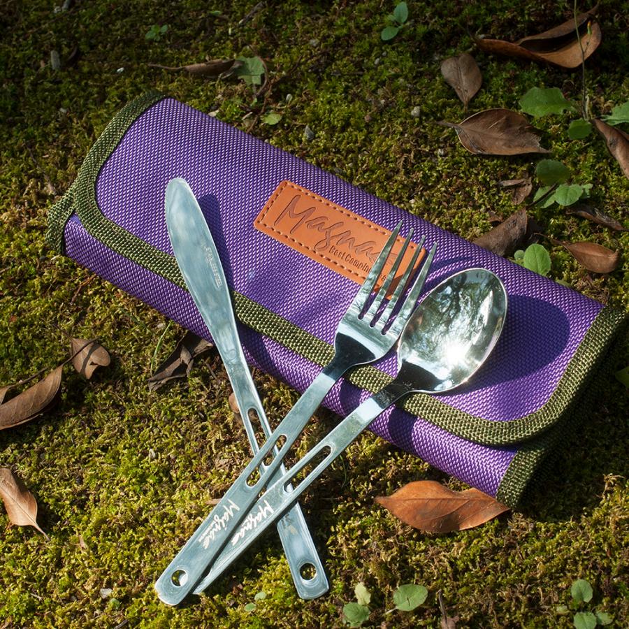 MAGNA(パープル）4人用カトラリーセット　ステンレス　食器セット |  | 02