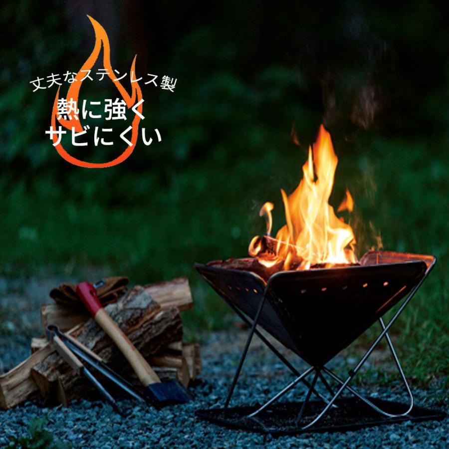 【新品未使用】焚き火台M 専用ケース付き MAGNA(マグナ) ファイアグリル 高さ5段仕上げ 焚火台 M バーベキュー