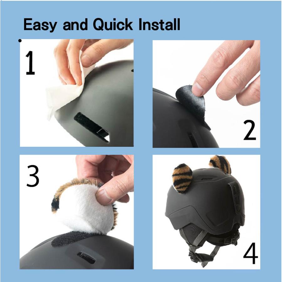 MAGNA(マグナ) アニマル耳軍団 ヘルメット アクセサリー アニマル けもみみ 猫耳 マジックテープ 取り外し可能 |  | 09