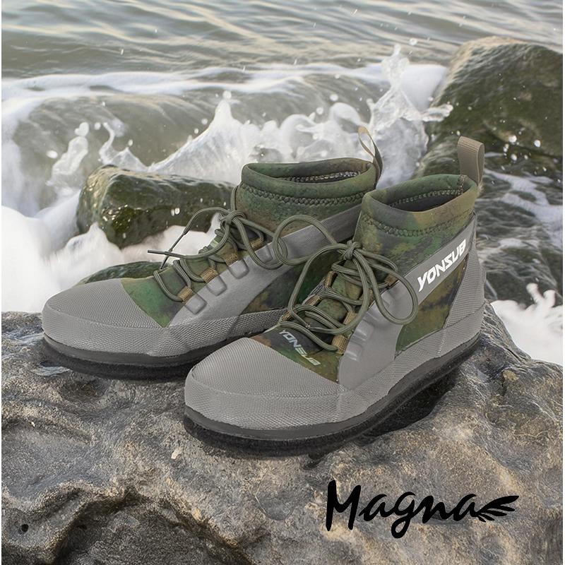 MAGNA(マグナ) ウェーディング シューズ フィッシング ブーツ フェルト 水抜き スパイク 磯靴/沢靴 滑り止め 磯釣り 渓流釣り 渓流 岩場 アウトドア ひも付き |  | 09