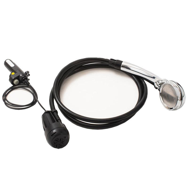 MAGNA(マグナ) ポータブルシャワー 電動シャワー USB充電式 シガーソケット 2WAY 大容量 2200mAh 60分 スタミナ運転 シャワーヘッド止水機能付き