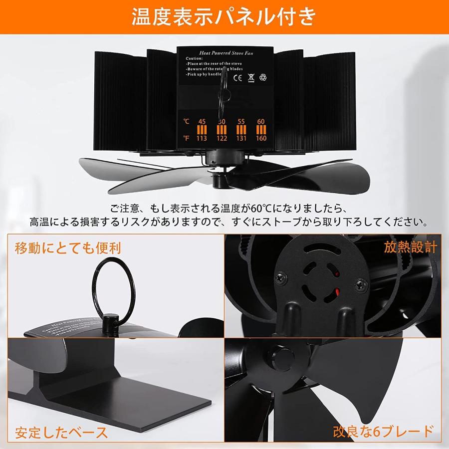 MAGNA(マグナ）8枚羽 ストーブファン 小型 薪ストーブファン 石油ストーブファン 日本語取扱説明書 ブラック |  | 05
