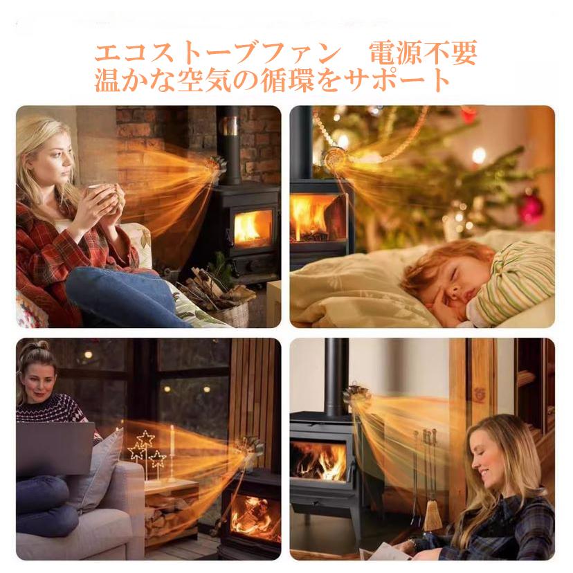 MAGNA(マグナ）8枚羽 ストーブファン 小型 薪ストーブファン 石油