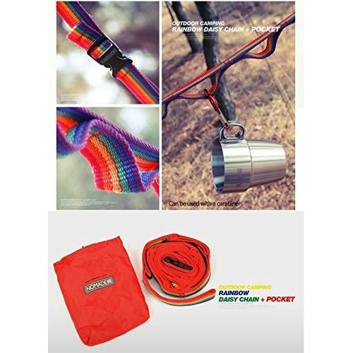 NOMADE　レインボーハンギングチェーン　カラビナ17個セット　140cm〜250cmまで調節可能　キャンプ　アウトドアで活躍 |  | 02