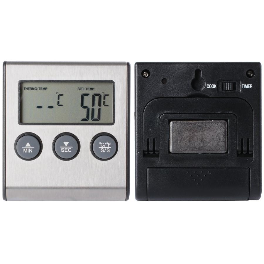 デジタル温度計 料理用温度計 キッチンタイマー プローブ　BI077 |  | 02