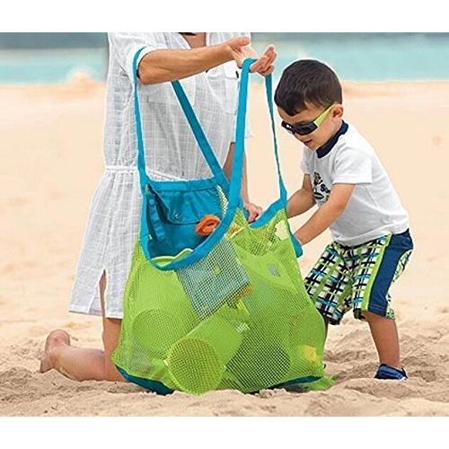 大容量 砂遊び ビーチメッシュバッグ トートキャリー (おもちゃなど 収納) |  | 01