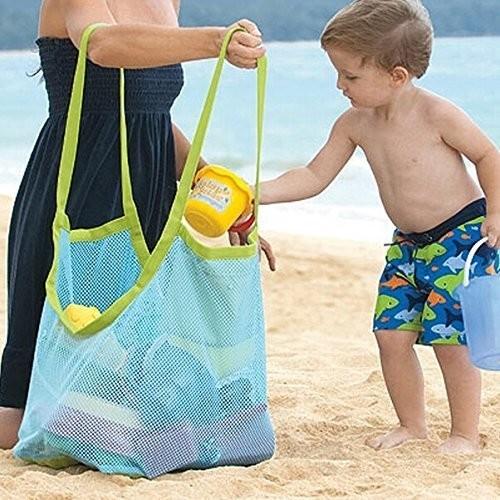大容量 砂遊び ビーチメッシュバッグ トートキャリー (おもちゃなど 収納) |  | 02