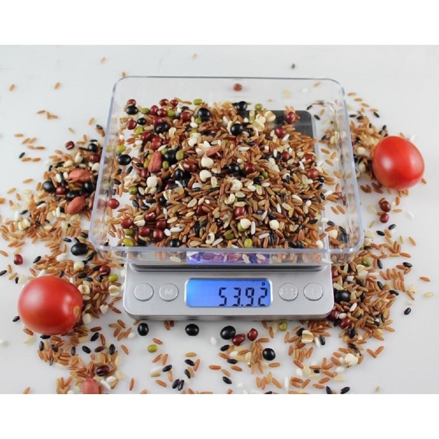 デジタルスケール　0.1g~3kg　コンパクトですっきりデザイン　便利な小物入れ付き 単4電池 2本付 |  | 02