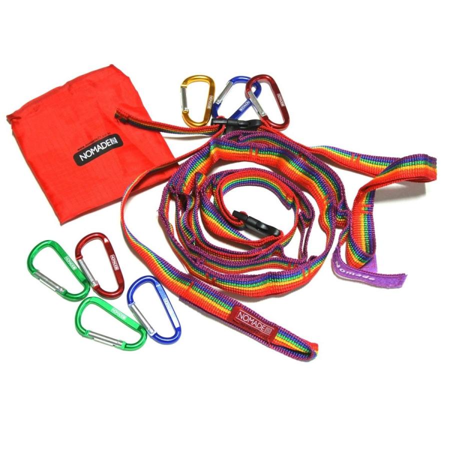 NOMADE NEW レインボー デイジー ハンギング チェーン (カラビナ 7個) セット 140 〜最長250 cmまで調節可能 屋外のキャンプ、BBQ |  | 01