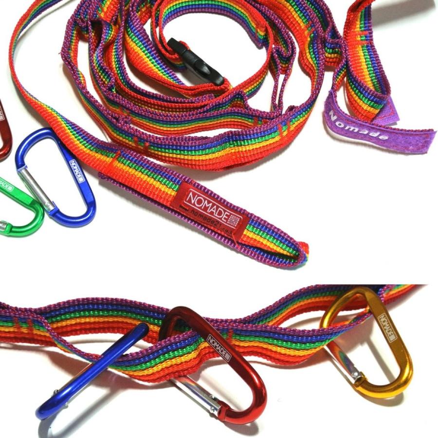 NOMADE NEW レインボー デイジー ハンギング チェーン (カラビナ 7個) セット 140 〜最長250 cmまで調節可能 屋外のキャンプ、BBQ |  | 03