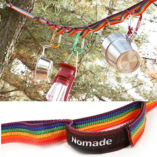 NOMADE NEW レインボー デイジー ハンギング チェーン (カラビナ 7個) セット 140 〜最長250 cmまで調節可能 屋外のキャンプ、BBQ |  | 05