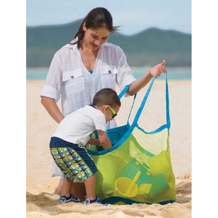ビーチバッグ 大容量 メッシュ素材 アウトドア 水遊び ビーチ バック 特大 おもちゃ入れ 海 持ち運び 収納 ポーチ コンパクト |  | 01
