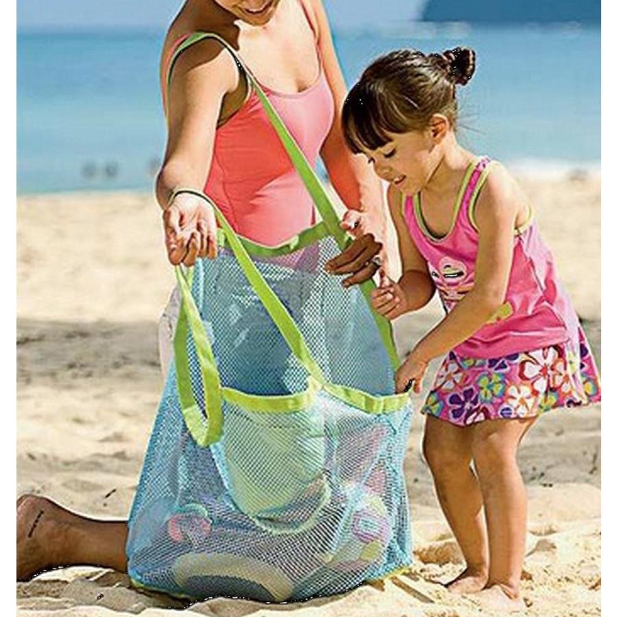 ビーチバッグ 大容量 メッシュ素材 アウトドア 水遊び ビーチ バック 特大 おもちゃ入れ 海 持ち運び 収納 ポーチ コンパクト |  | 03