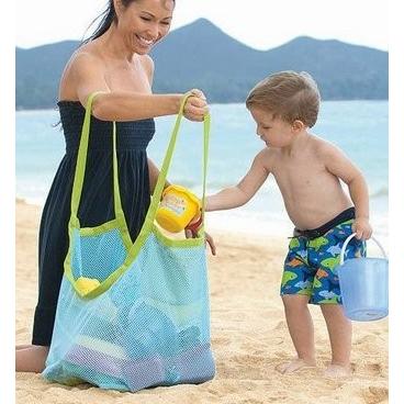ビーチバッグ 大容量 メッシュ素材 アウトドア 水遊び ビーチ バック 特大 おもちゃ入れ 海 持ち運び 収納 ポーチ コンパクト |  | 05