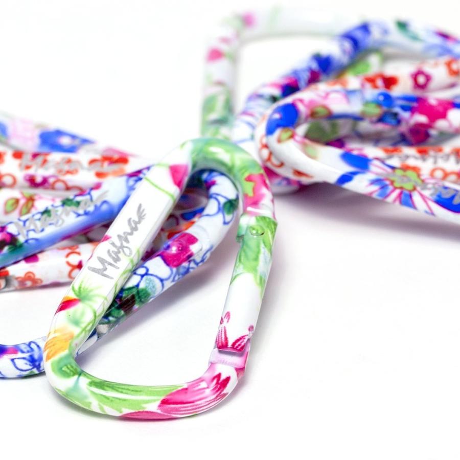 MAGNA(マグナ) かわいい 花柄 カラビナ ４バリエーション カラーセット (4個) ６cm |  | 01