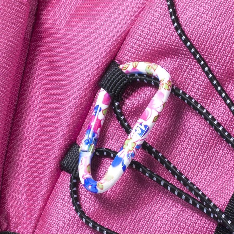 MAGNA(マグナ) かわいい 花柄 カラビナ ４バリエーション カラーセット (4個) ６cm |  | 03