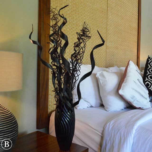 バリ アジアン インテリア 枝 造花 おしゃれ 雑貨 フェイクグリーン アートプランツ チーク フラワーベース 30cm 黒 3点セット A 8色 Aos 5 Asian Interior Store 通販 Yahoo ショッピング