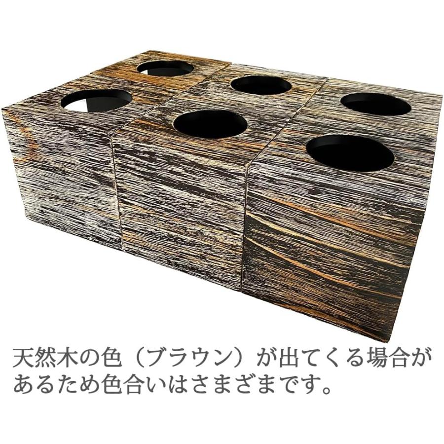 アロマポット おしゃれ 木製 ガラス 高級 キャンドル式 アロマバーナー 芳香器 バリ雑貨 アジアン雑貨 プレゼント Bの画像