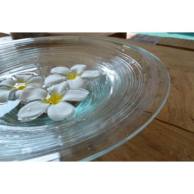 人気ブランドの花器 ガラス 水盤 おしゃれ アジアン雑貨 花瓶 睡蓮鉢