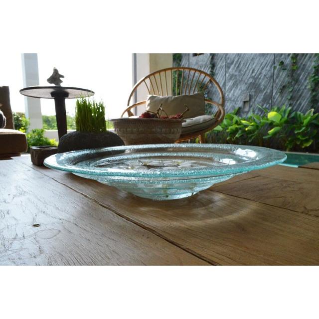 注目のブランド花器 ガラス 水盤 おしゃれ アジアン雑貨 バリ雑貨 睡蓮