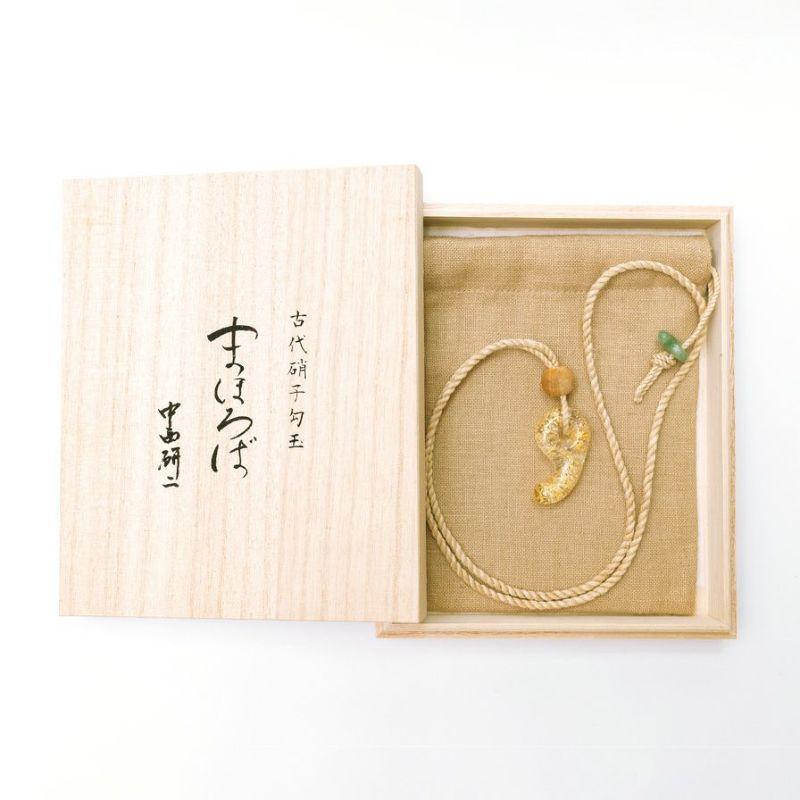 ヘンプ古代硝子 勾玉 まほろば | ネックレス : セレクトボックスby