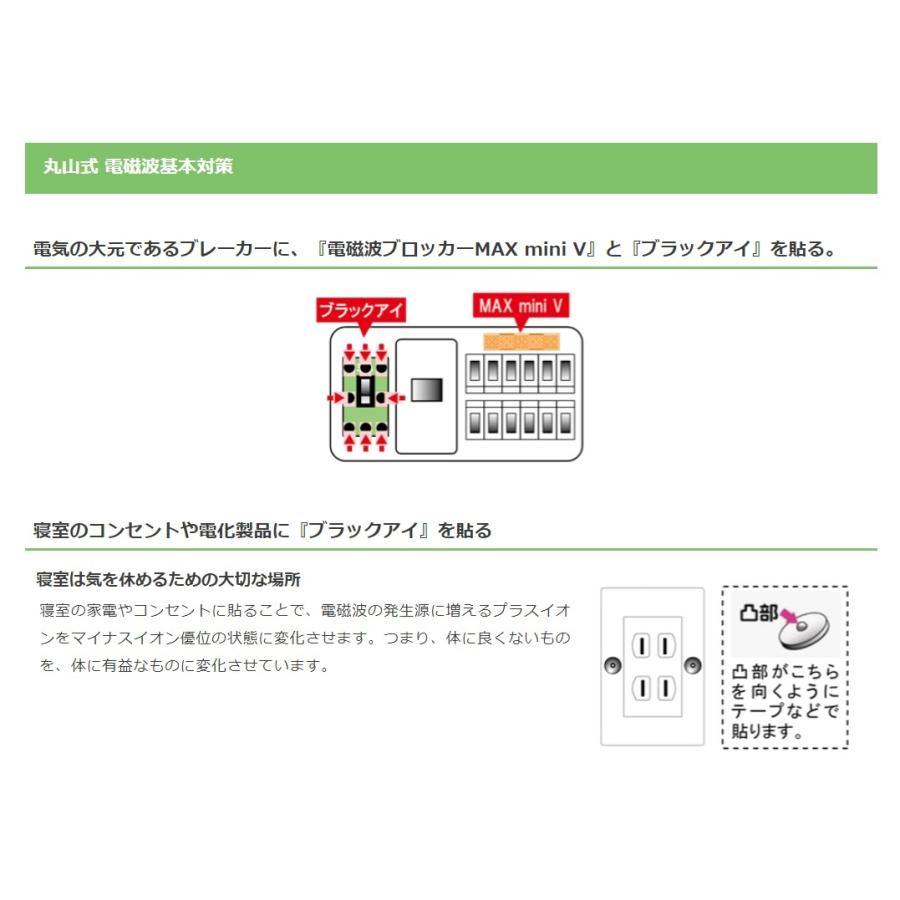 電磁波防止グッズ ブラックアイ6個セット｜丸山修寛 丸山式コイル 貼り