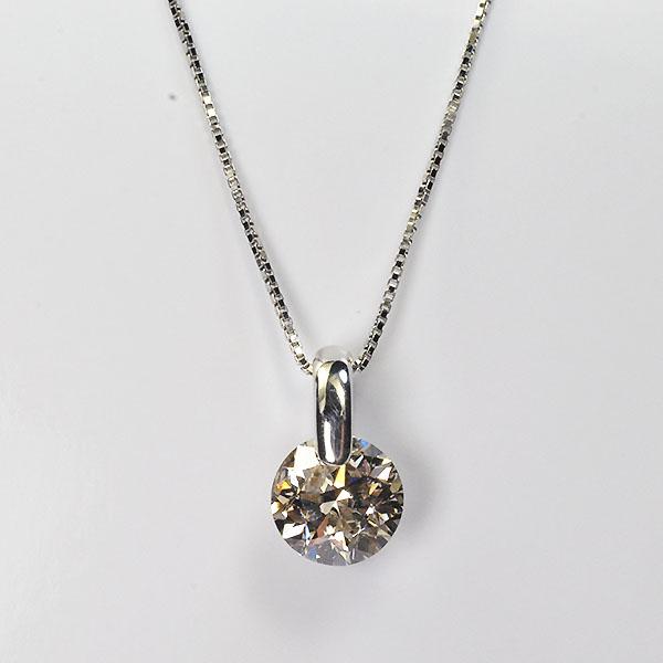 1カラット プラチナダイヤモンドネックレス 1.0ct （SIクラス・鑑定 