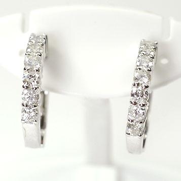 ダイヤモンドピアリング】K18WG・ダイヤ0.56ct ピアリング : sgr 