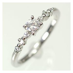 【婚約指輪特集】プラチナ・ダイヤモンド0.2ct（H・SI・GOOD・鑑定書付）　エンゲージリング（婚約指輪）