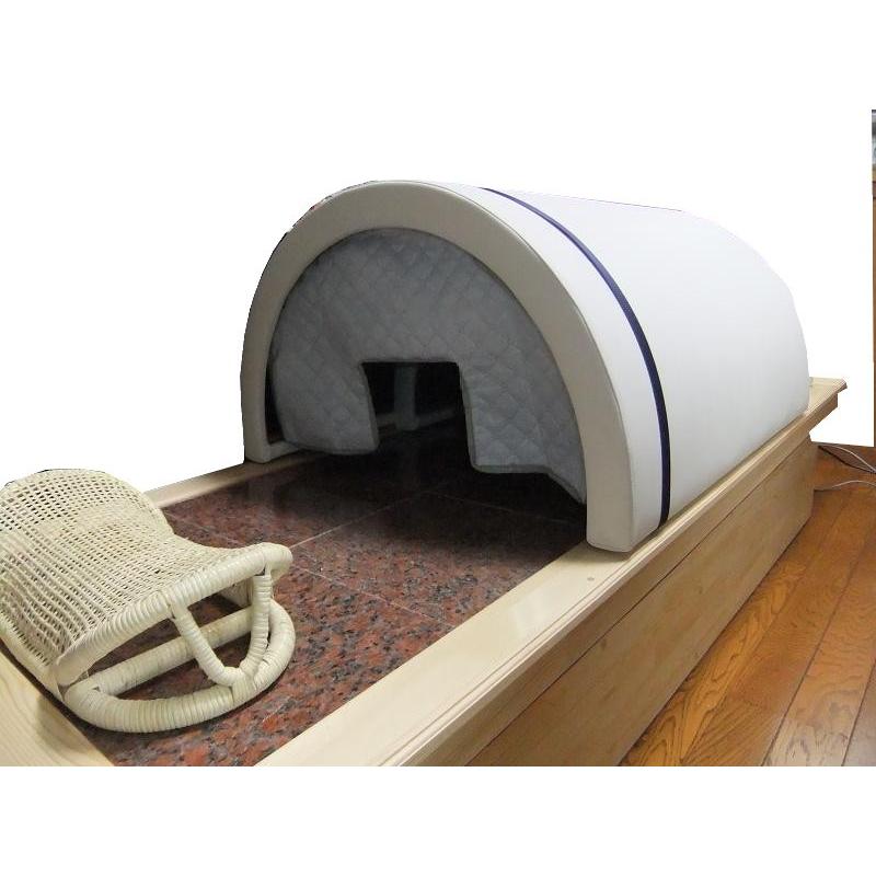 岩盤浴ベッド 遠赤外線ドームサウナ 木製台座 自宅用サウナ 業務用ドームサウナ 岩盤浴 A 03 癒やし館 通販 Yahoo ショッピング