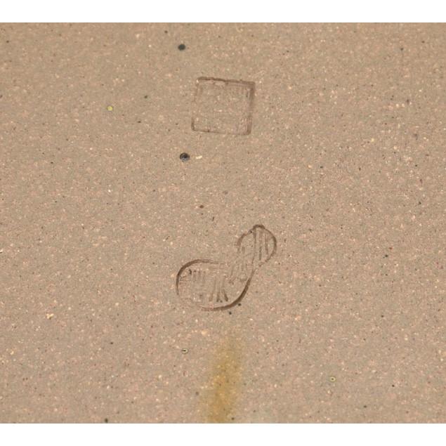 ⭐️完成品⭐️ 送料無料【盆栽鉢】 時代鉢 瓢箪印 小松泉作 紫泥外縁長方鉢（大型サイズ / 足裏ホツ有）いよじ園 【4022223706】(20700円)