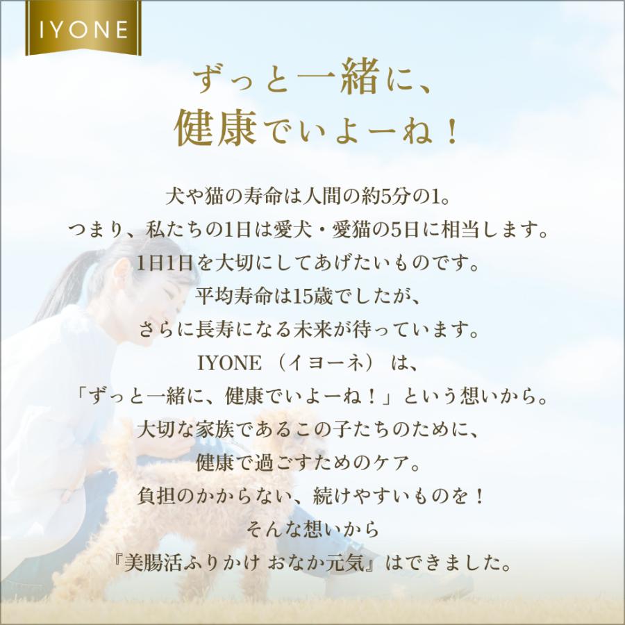 IYONE 獣医師開発 おなか元気 犬猫用サプリ 2袋 グルタミン タウリン