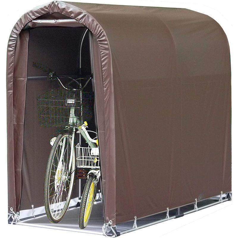 南榮工業　サイクルハウス　スーパーブラウン　間口0.94×奥行1.8×高さ1.57m　2台用SB