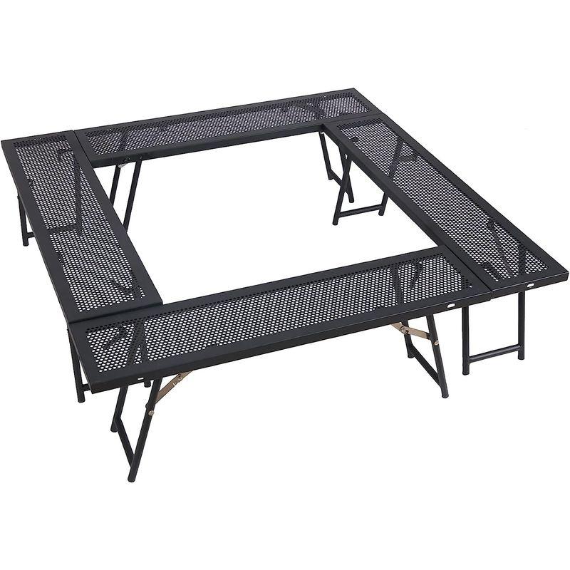 SUN-YE 焚き火テーブル アウトドア 囲炉裏 組み替え可能 収納