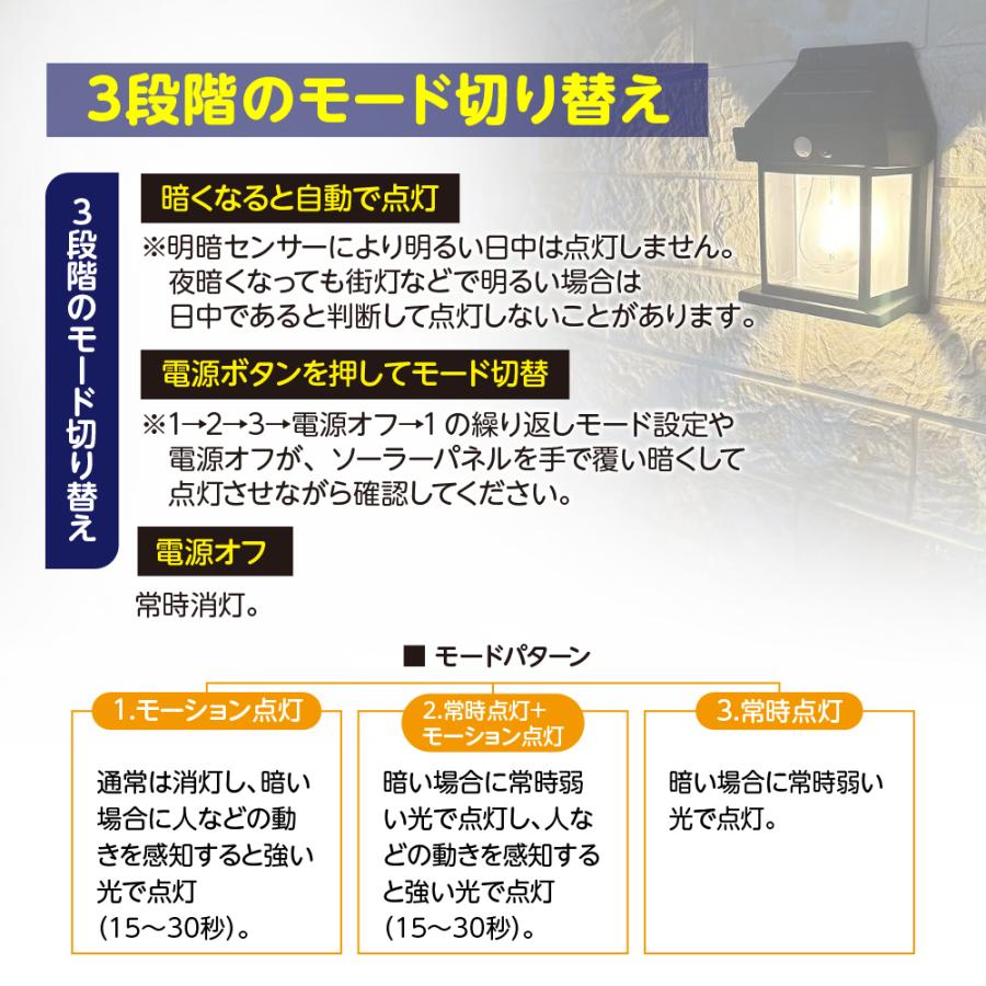 ソーラーライト センサーライト 太陽充電 電気代節約 人感センサー  防犯 屋外照明 明暗センサー 壁掛け ポイント利用 爆買 |  | 02
