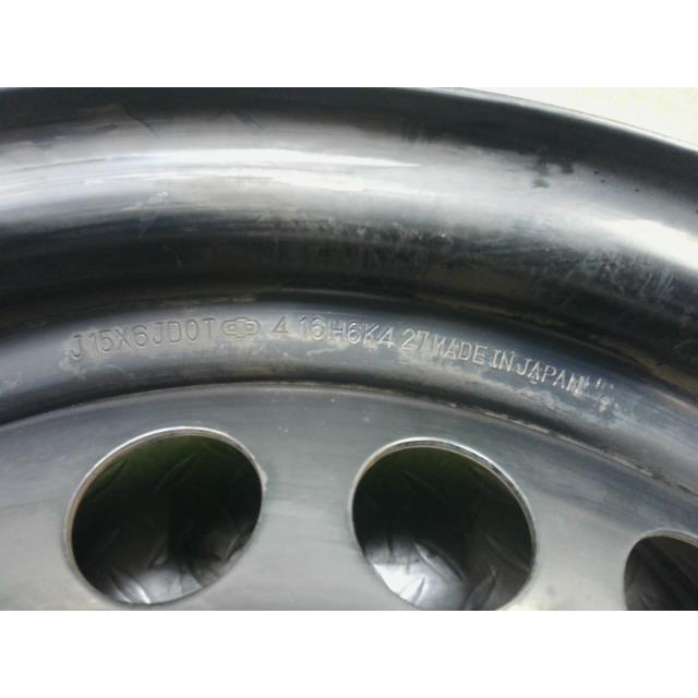 中古鉄ホイール 15インチ 6J PCD100mm4H ハブ径56mmm｜izm-rcparts｜03