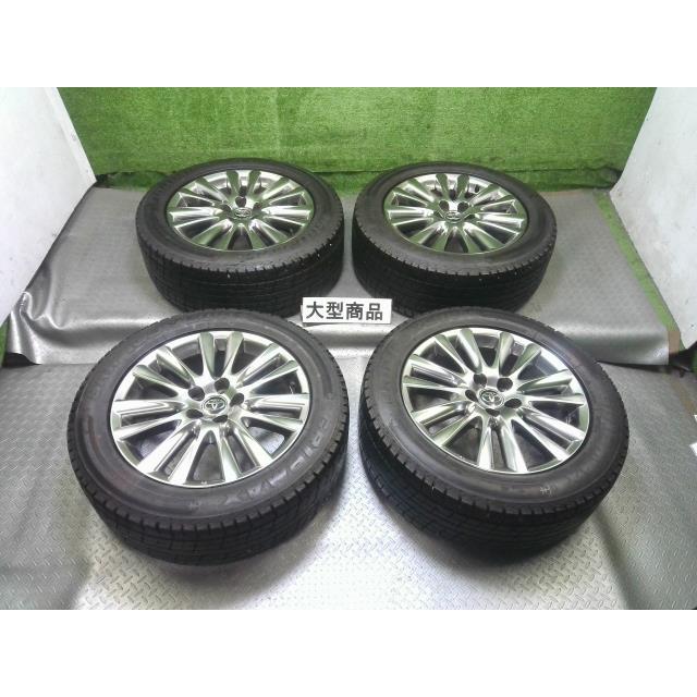 中古スタッドレスタイヤホイール4本セット トヨタ 60ハリアー 純正