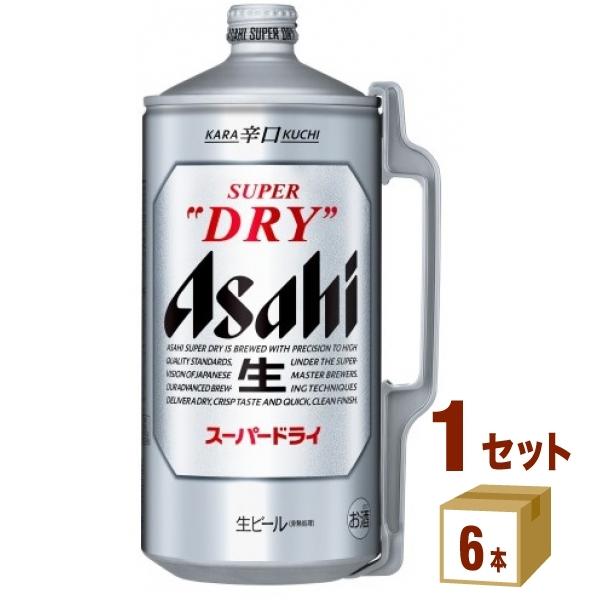 アサヒ スーパードライミニ樽 2000ml×6本×1ケース (6本) : イズミック