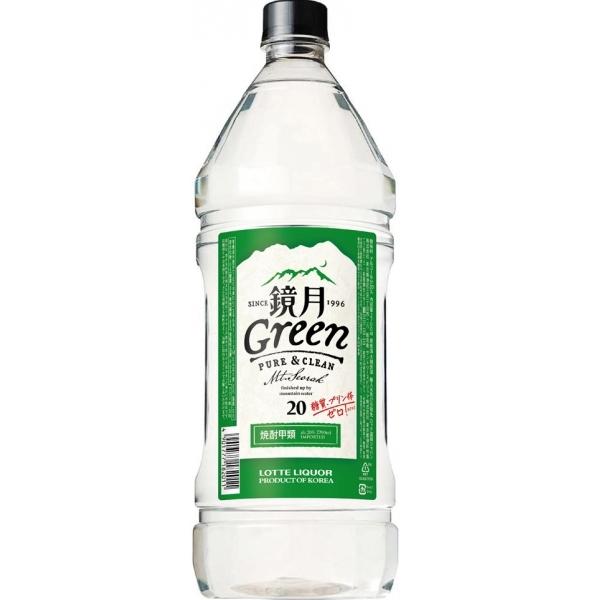 サントリー 韓国焼酎 鏡月 GREEN グリーン 20度 甲類 2.7L 2700ml 1本｜izmic-ec