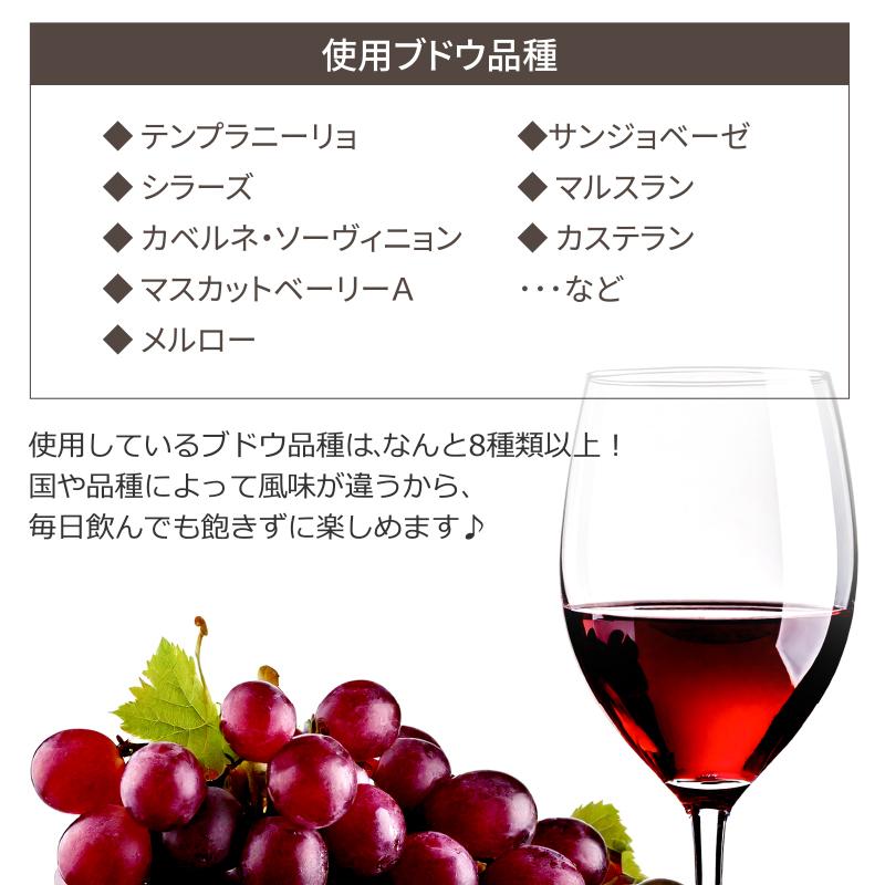 ポイント10%付与中】ソムリエ厳選 世界の赤ワイン 飲み比べ 驚異の9か