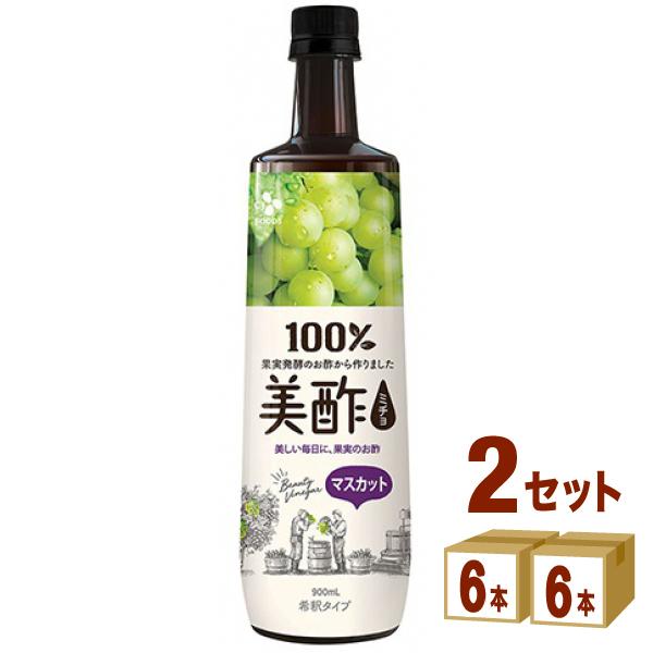 特売 お酢 CJフーズ 美酢 ミチョ マスカット ペット 900ml 12本