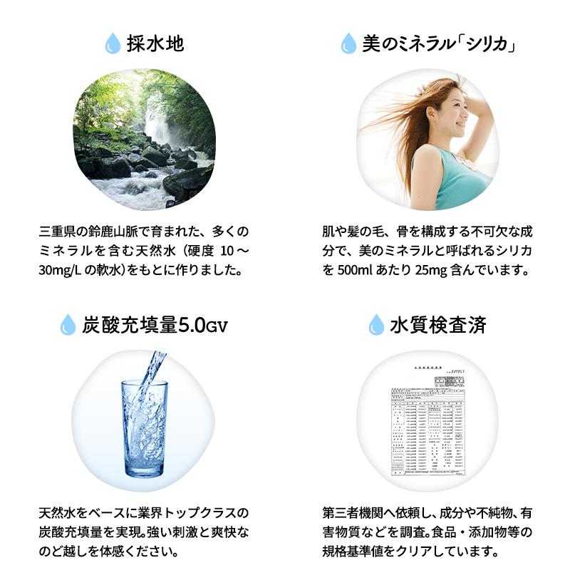 強炭酸水 izmic SODA ソーダ 1000ml 24本 天然水 炭酸水|izmic-ec|04