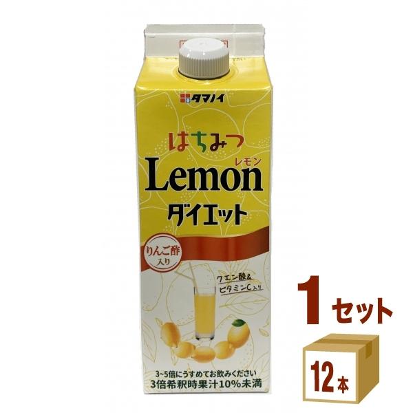 タマノイ酢 はちみつレモン ダイエット 濃縮タイプ リンゴ酢 500ml 1ケース(12本)｜izmic-ec