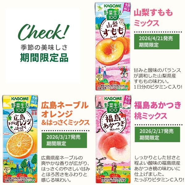 カゴメ 野菜ジュース ポイント10％ 選べる4ケースセット 200ml/195ml